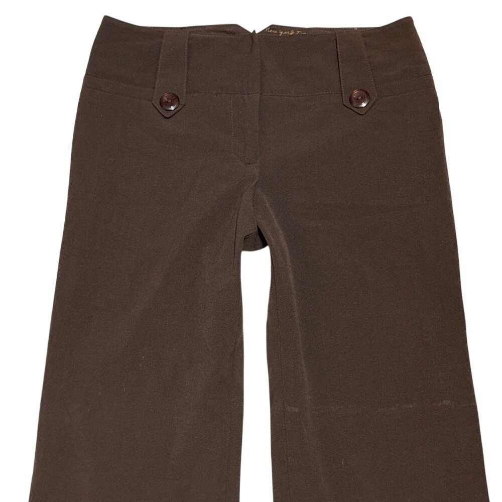 iZ BYER‎ Women's Brown Flare Dress Career Office Pants Size 5